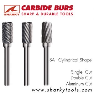 carbide burrs cylindrical shape a 1