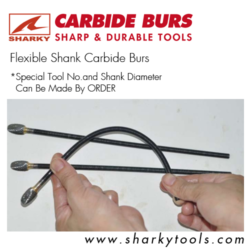 Flexible Shank Carbide Burs
