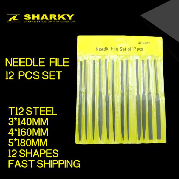 sharky needle file set 12 pcs 1