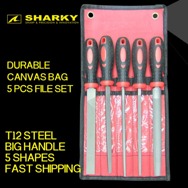 sharky steel file set 5 pcs 1
