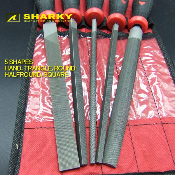 sharky steel file set 5 pcs 4