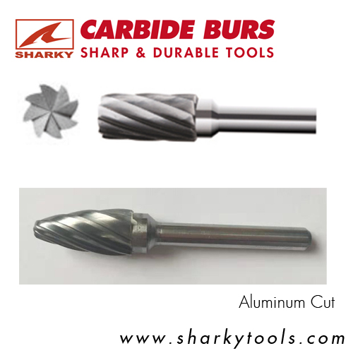 Carbide burs aluminum cut
