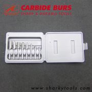 sharky carbide burrs 8 pcs set 6mm shank